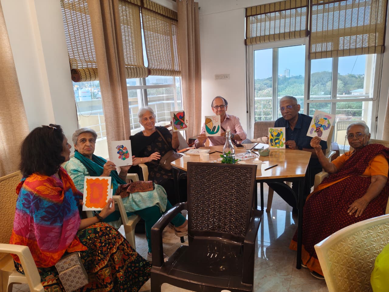 Bridge Church community group sharing creative time together